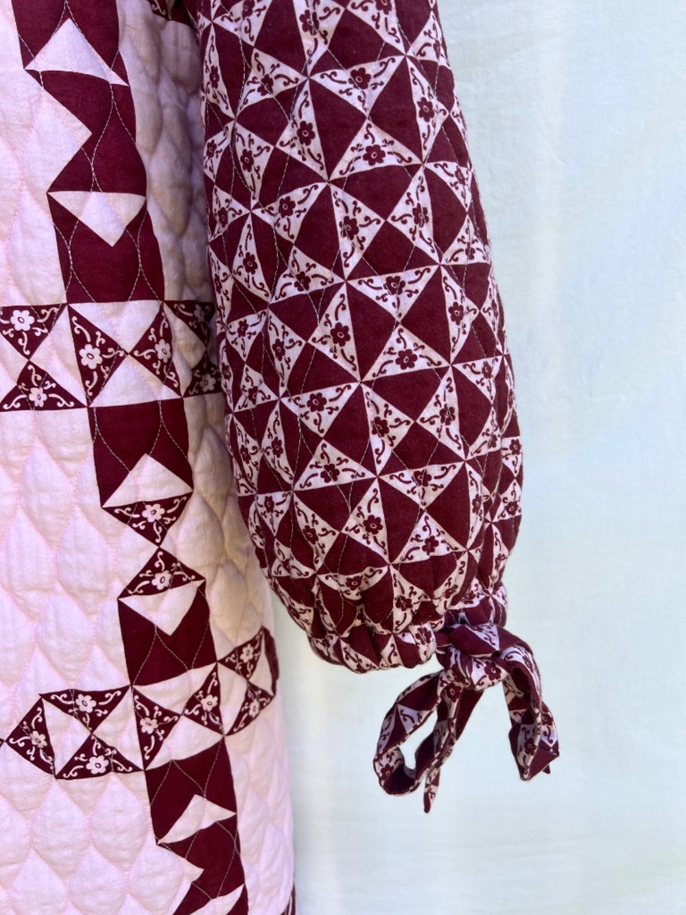 Damson madder quilted dahlia coat - Picture 5 of 11